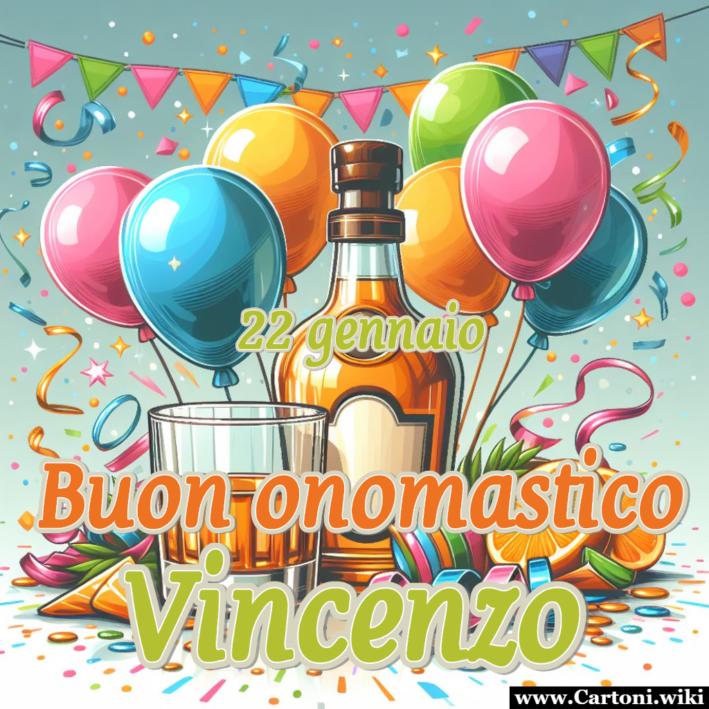 Vincenzo buon onomastico Buon onomastico Vincenzo: un nome che risuona con eleganza e forza, portando con s un'aura di determinazione e successo. - Immagini gratis