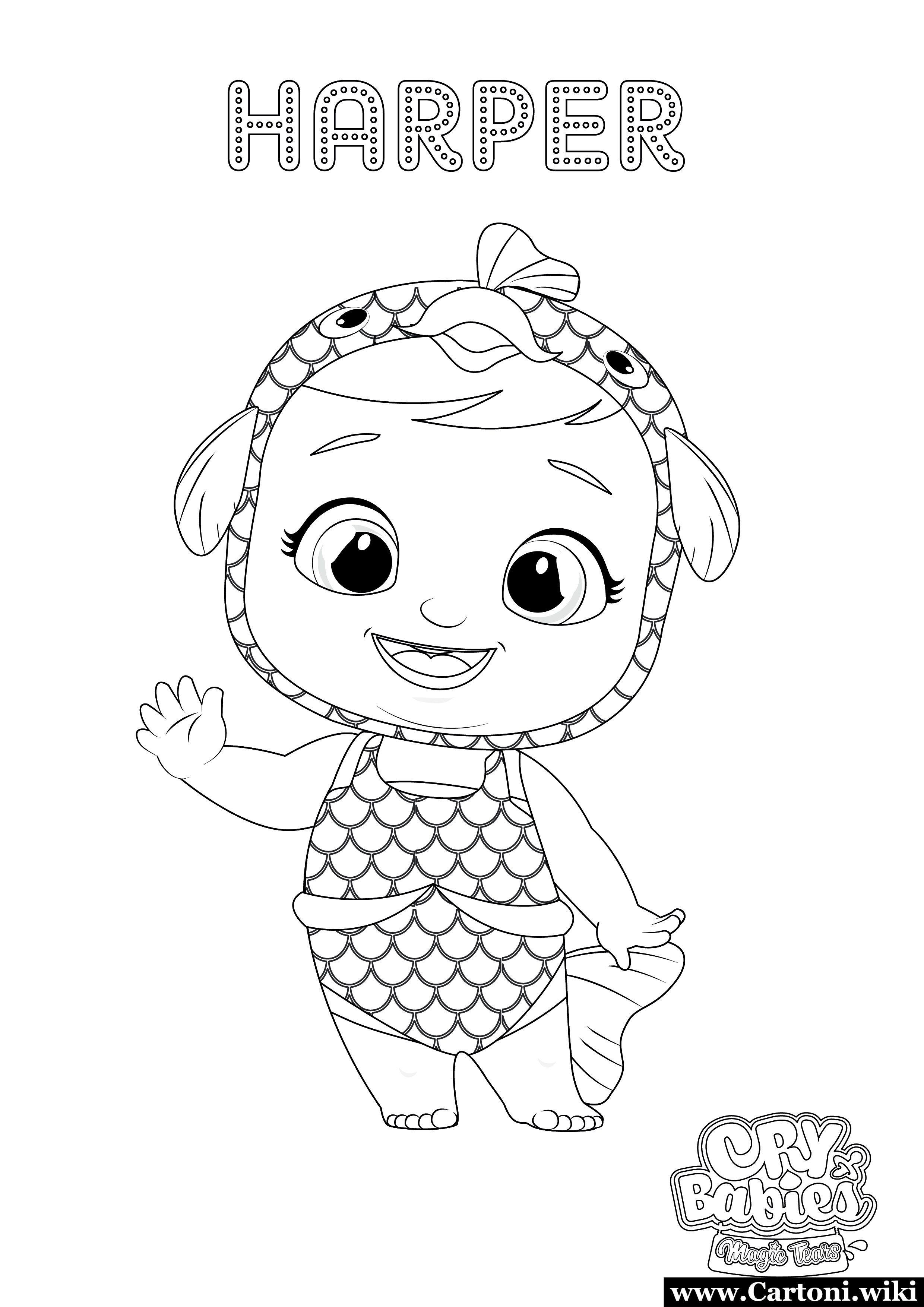 Harper disegni da colorare Cry Babies