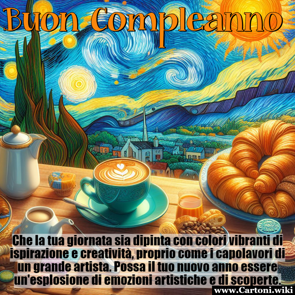 Buon Compleanno tra Pennellate di Ispirazione e Scoperte Artistiche Biglietti di auguri,Buon compleanno,Immagini buon compleanno,Immagini Facebook,Immagini WhatsApp