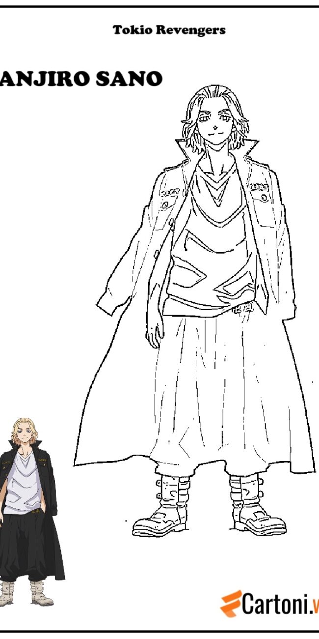 Disegno di Manjiro "Mikey" Sano di Tokio Revengers