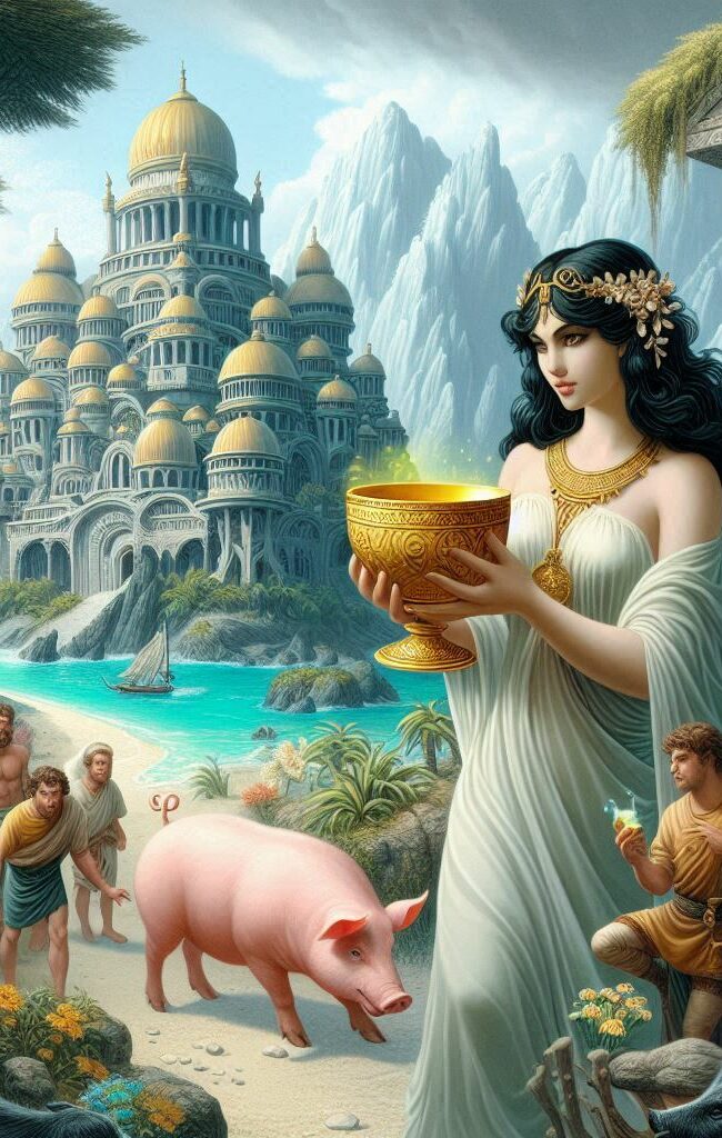 La storia della maga Circe - Lazio - miti e leggende - Ulisse - maiali