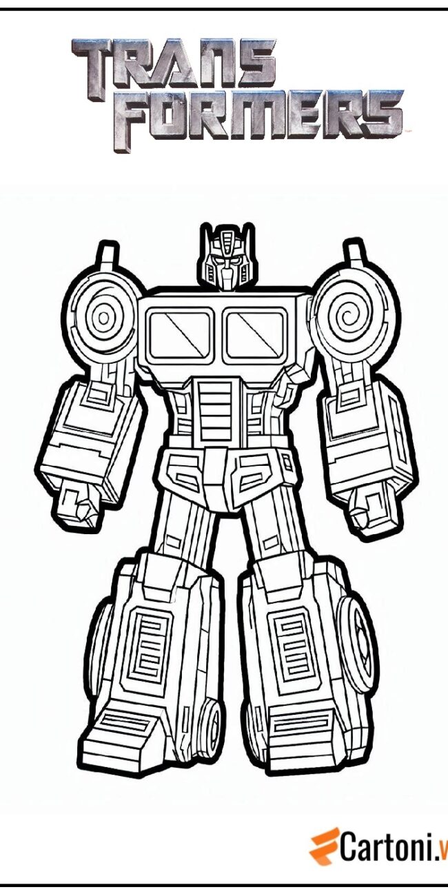 disegni transformers facili da stampare gratis per bambini