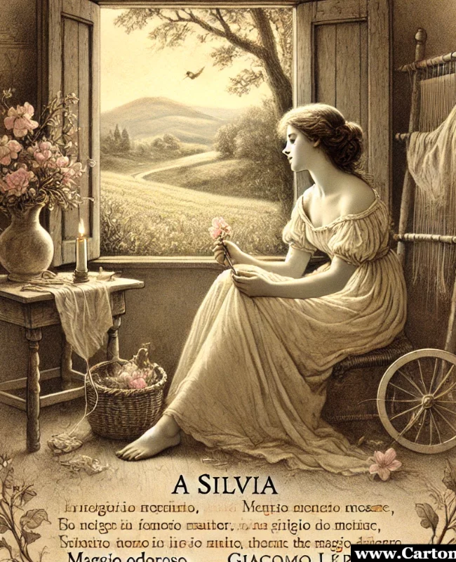 giacomo leopardi disegno della poesia a silvia