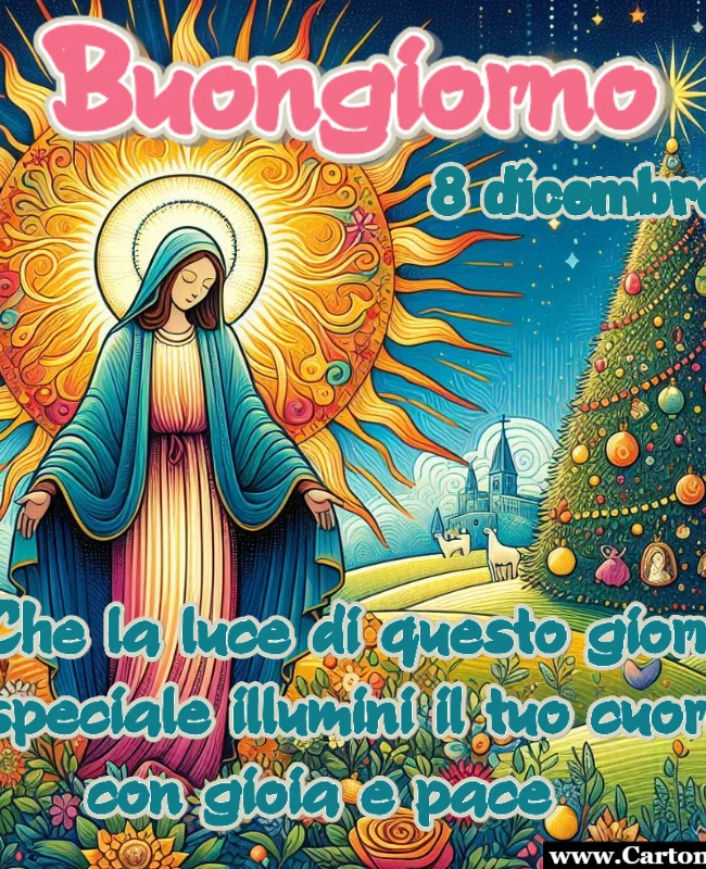 Frasi di buongiorno e buona festa dell'Immacolata con idee e suggerimenti e immagini da condividere